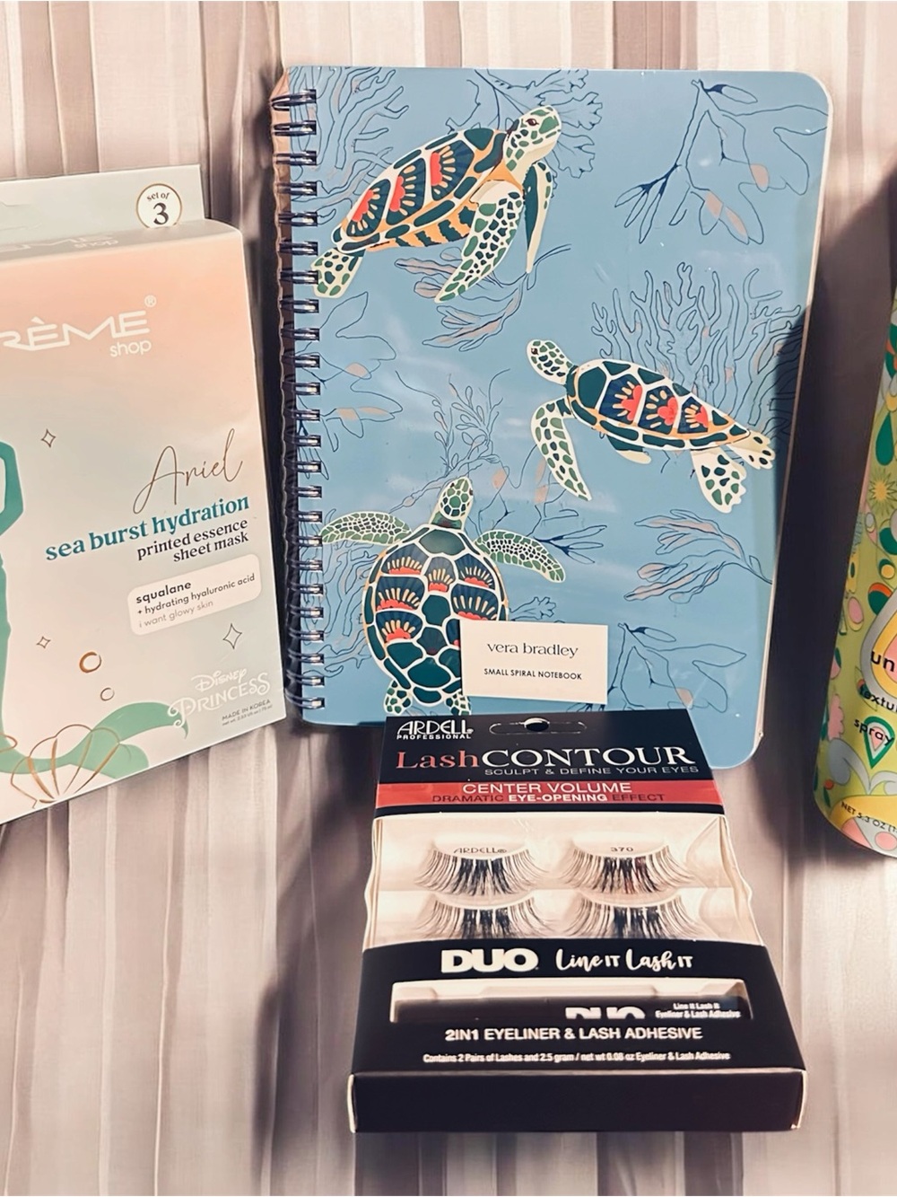 amika undone texture spray Vera Turtle Notebook with Skincare Mask & Lashes